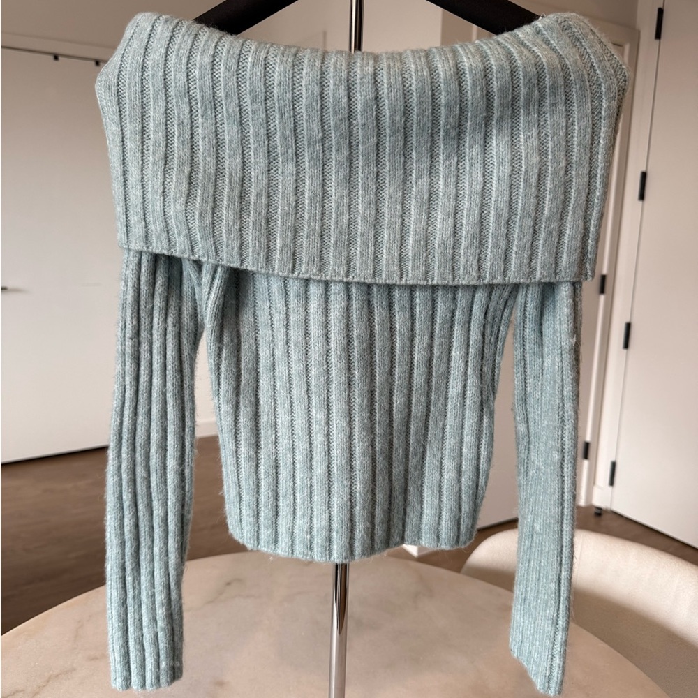 Women's Off-Shoulder Ribbed Sweater